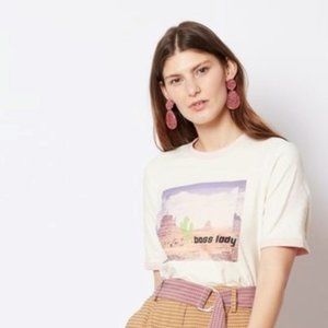 Ganni Boss Lady t shirt tee size S small